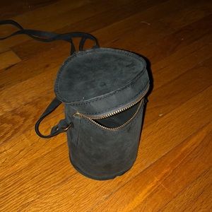 Leather round purse
